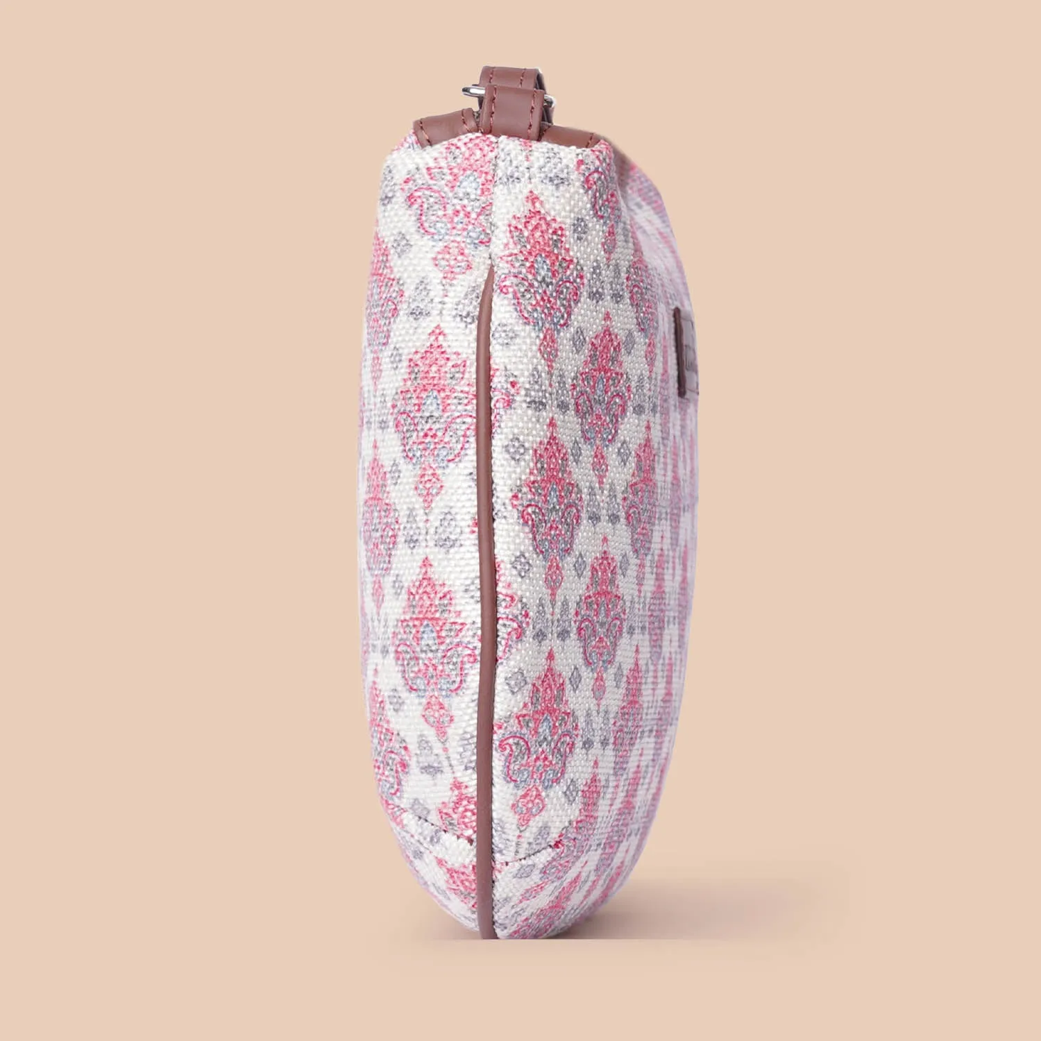 Kashmiri Tulips Structured Shoulder Bag