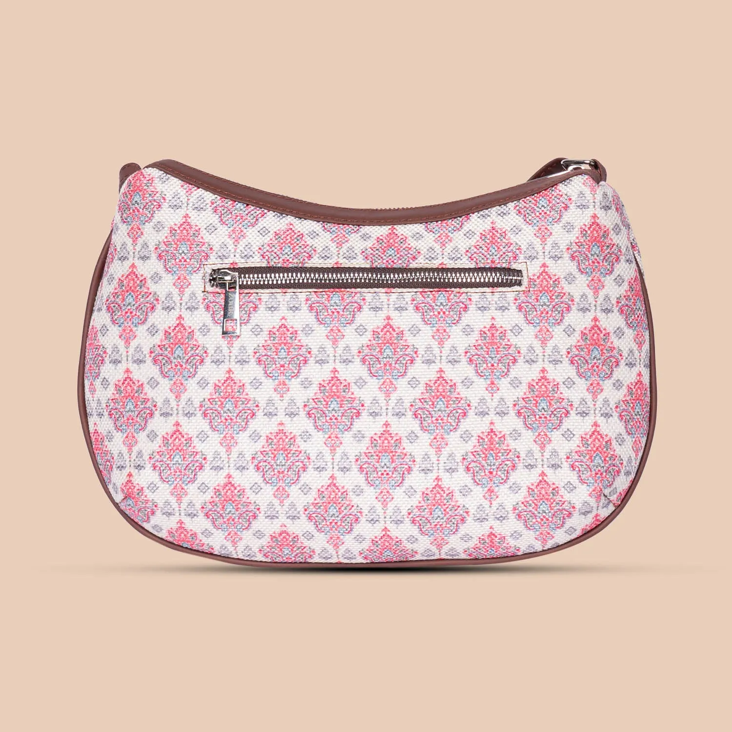 Kashmiri Tulips Structured Shoulder Bag