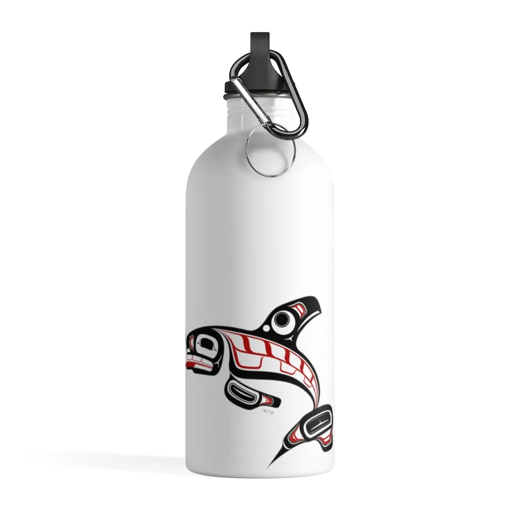 Killer Whale Stainless Steel Water Bottle