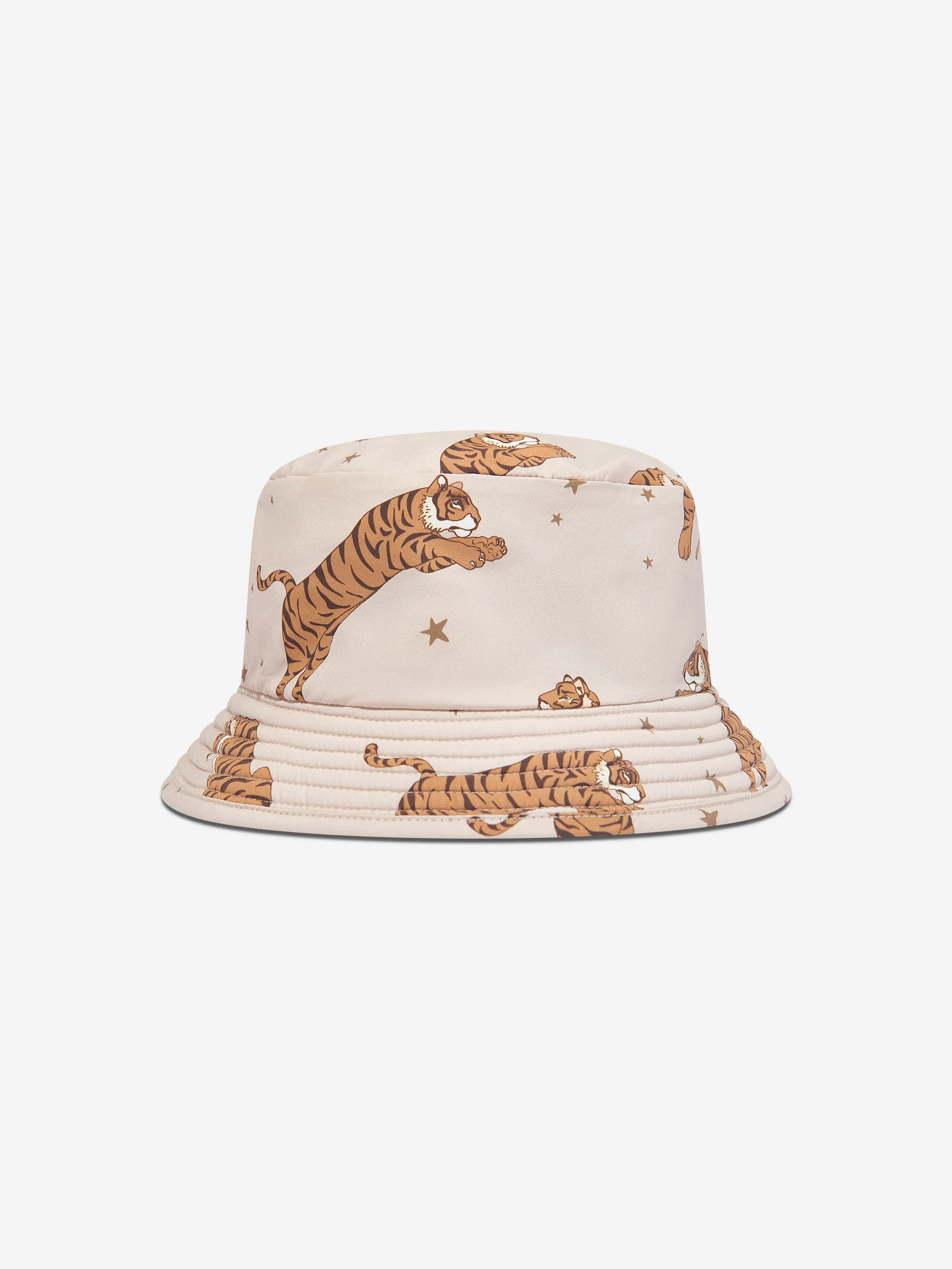 Konges Sløjd Kids Asnou Tiger Bucket Hat in Beige