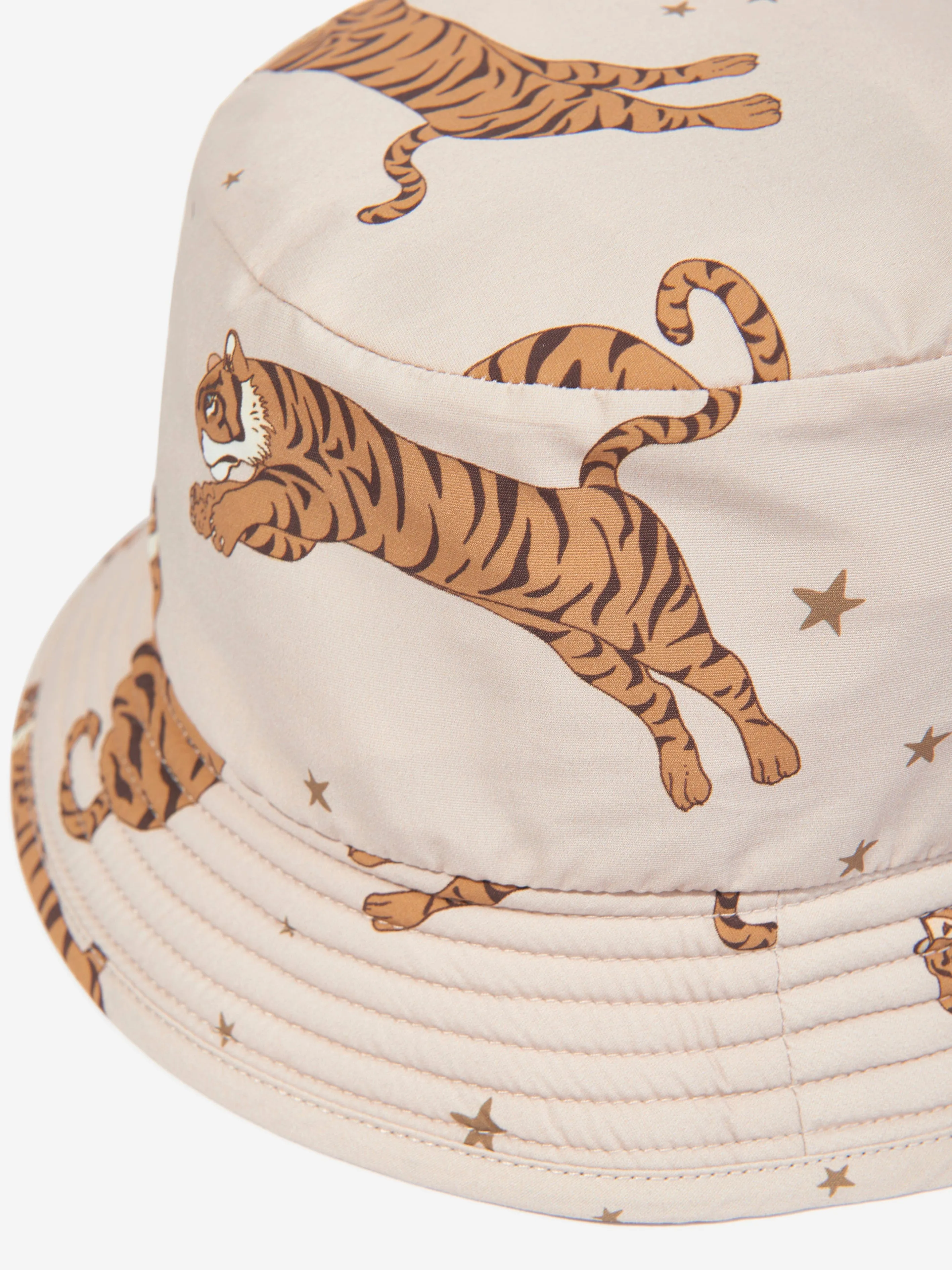 Konges Sløjd Kids Asnou Tiger Bucket Hat in Beige