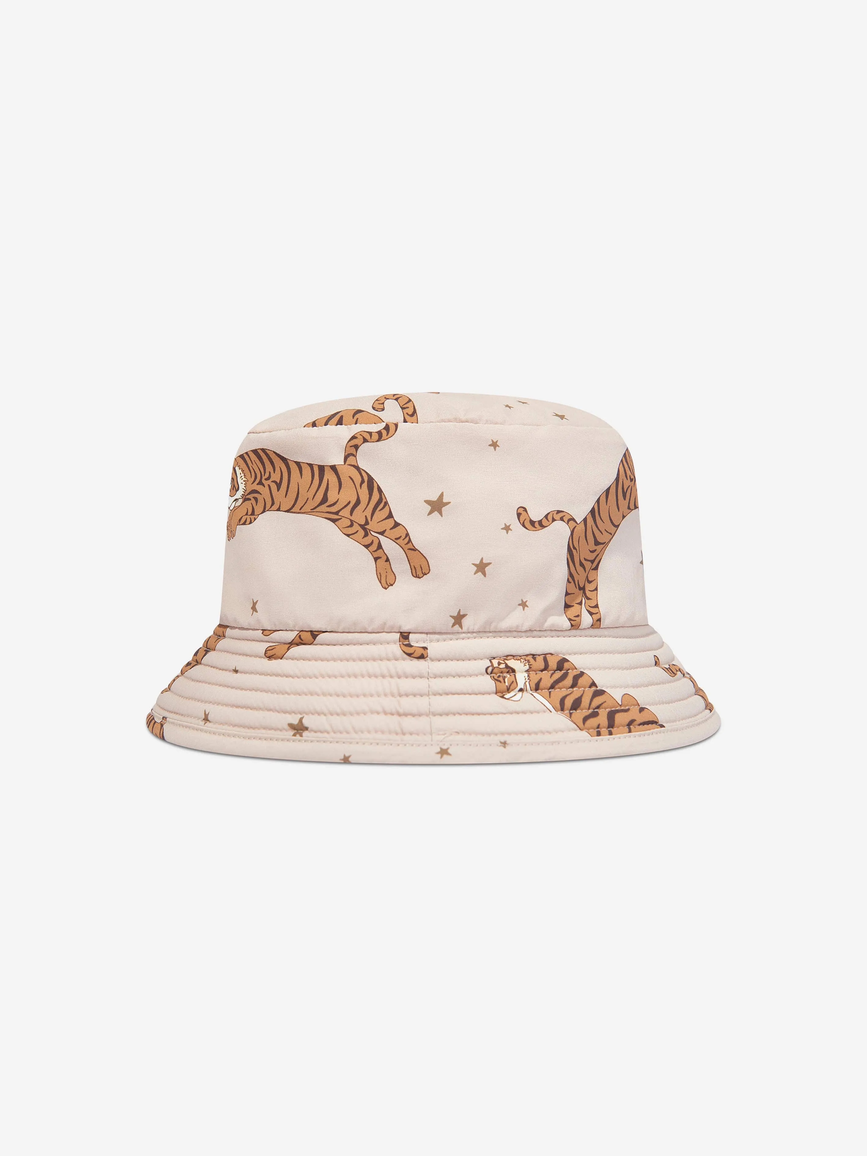 Konges Sløjd Kids Asnou Tiger Bucket Hat in Beige