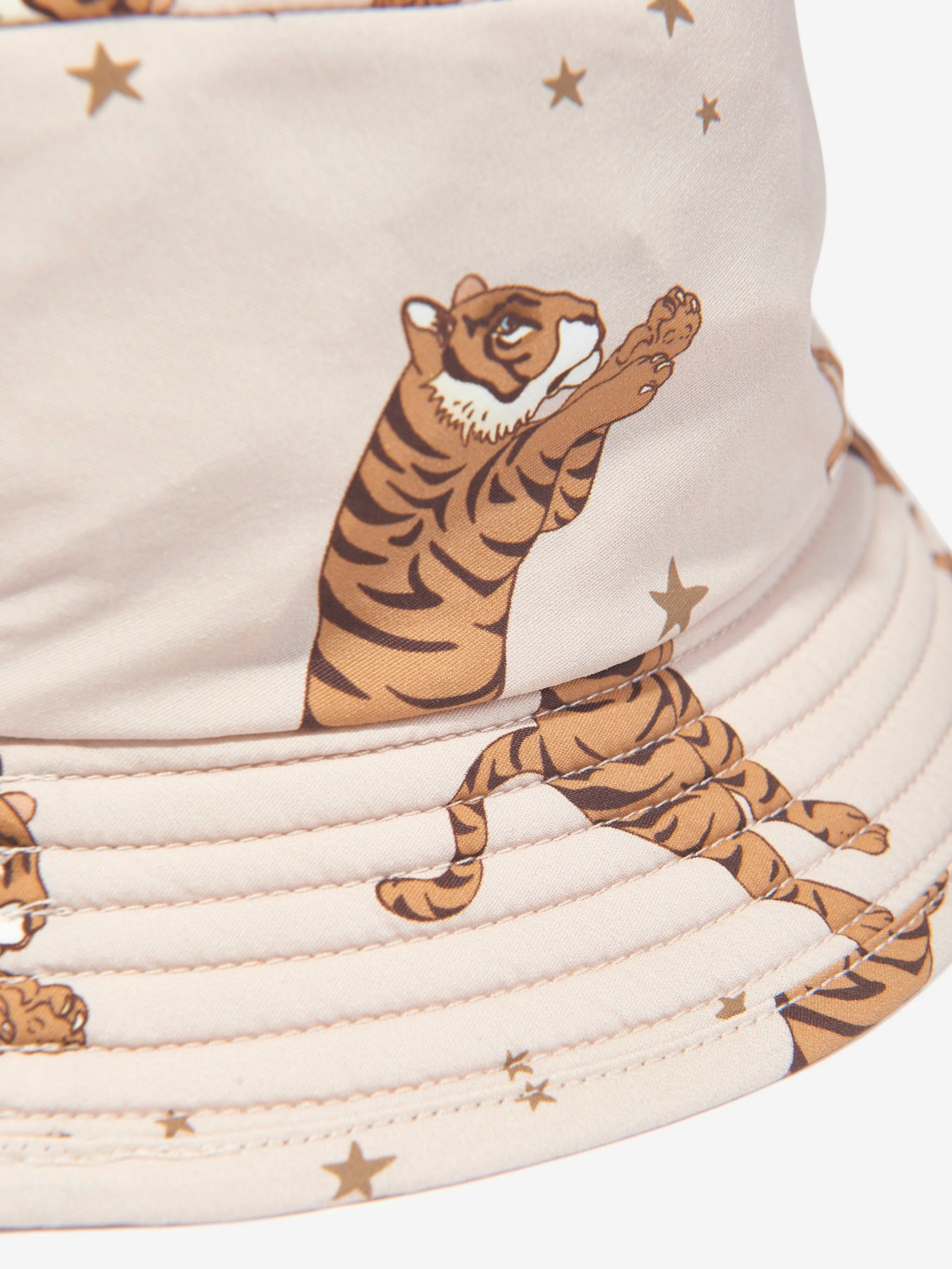 Konges Sløjd Kids Asnou Tiger Bucket Hat in Beige