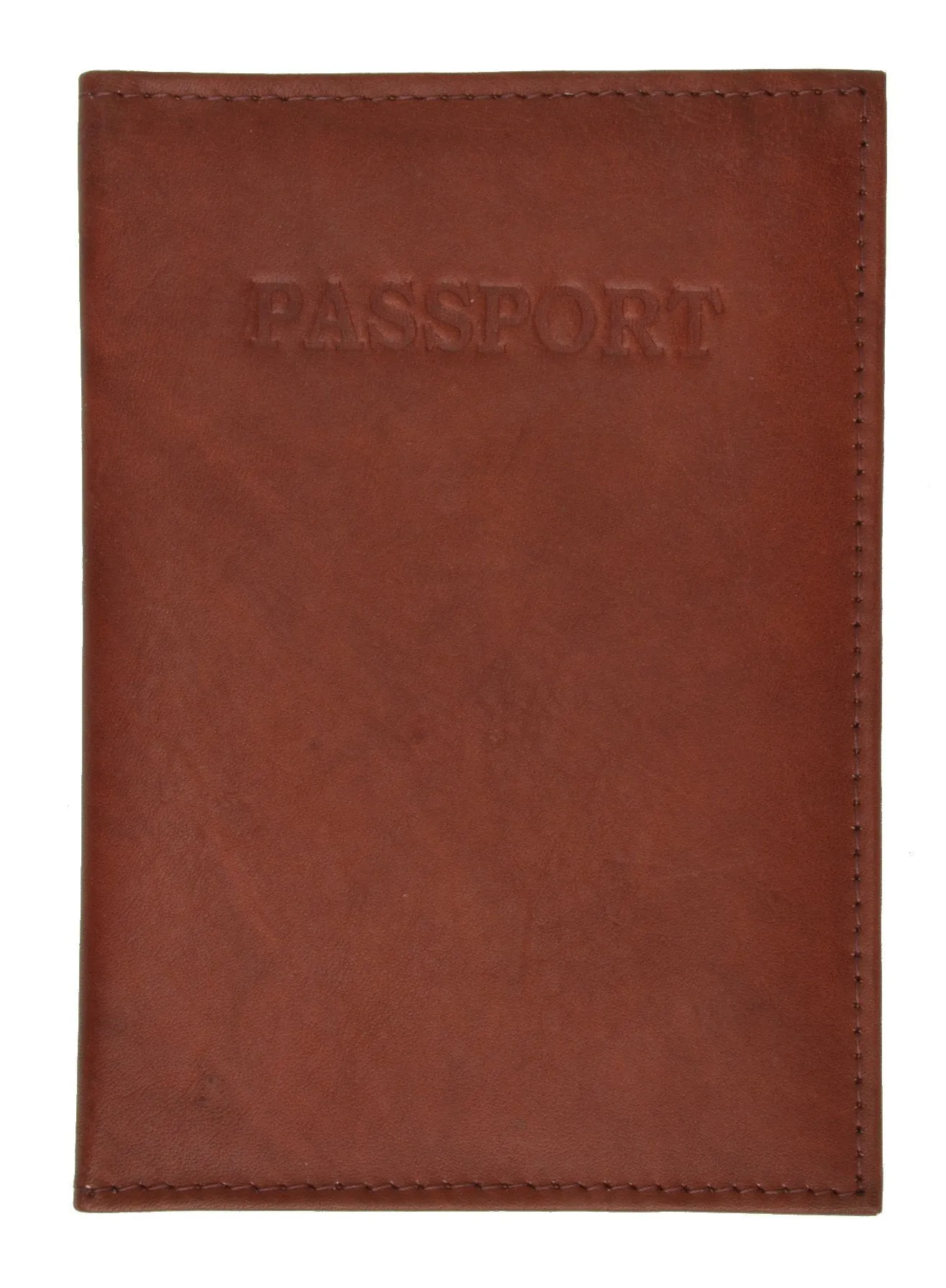 Leather Passport wallet with Card holder 601 CF BLIND