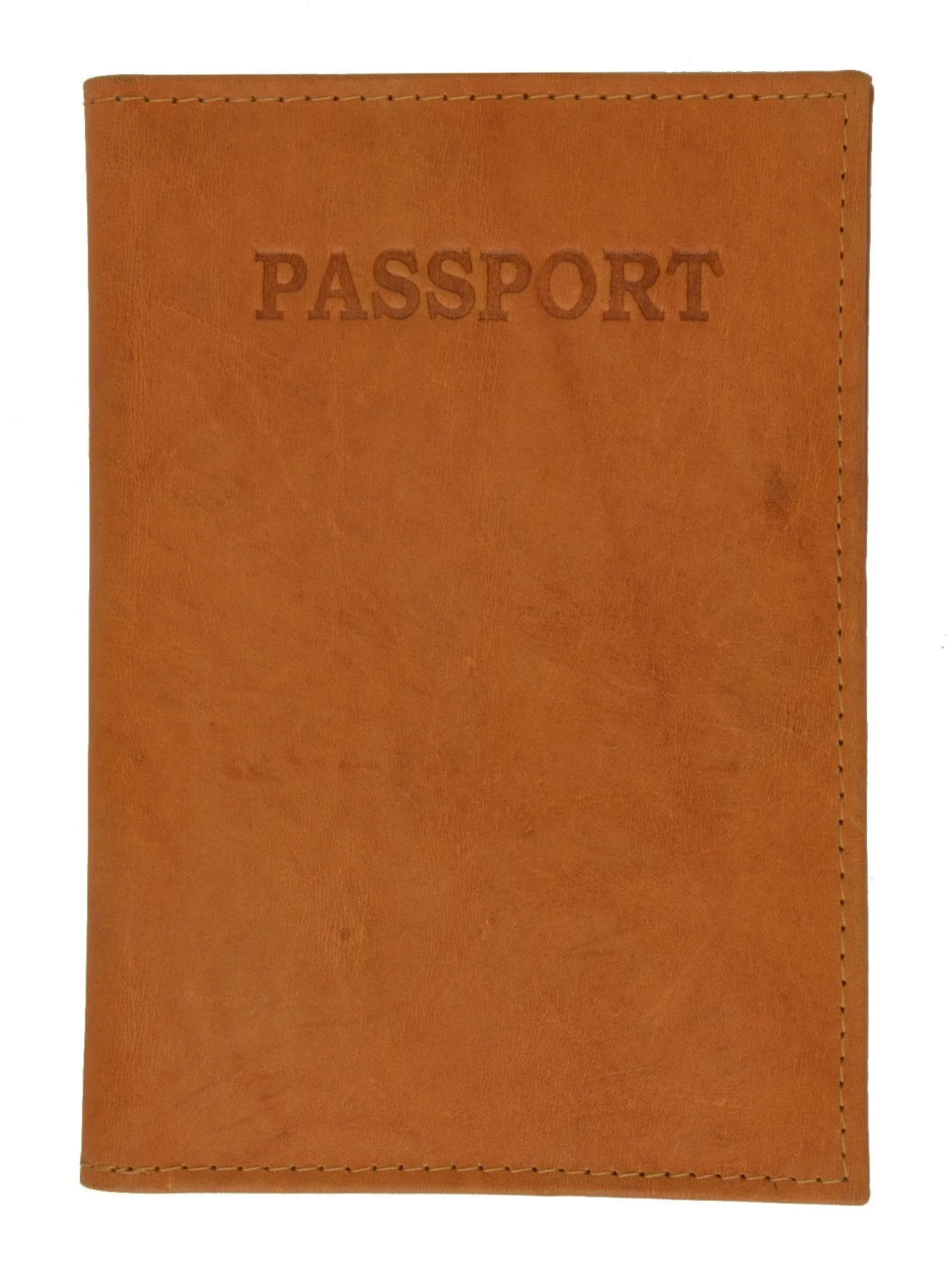 Leather Passport wallet with Card holder 601 CF BLIND