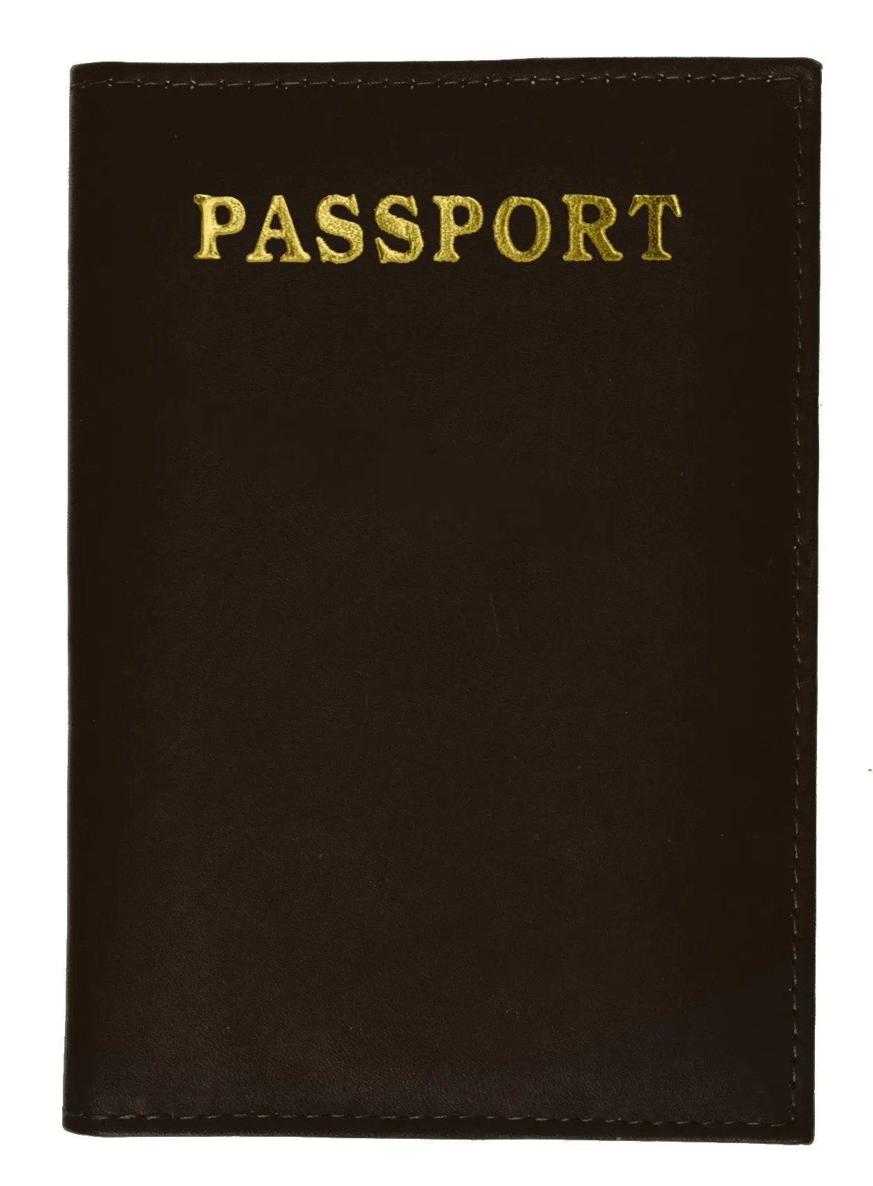 Leather Passport wallet with Card holder 601 CF IMPRINT