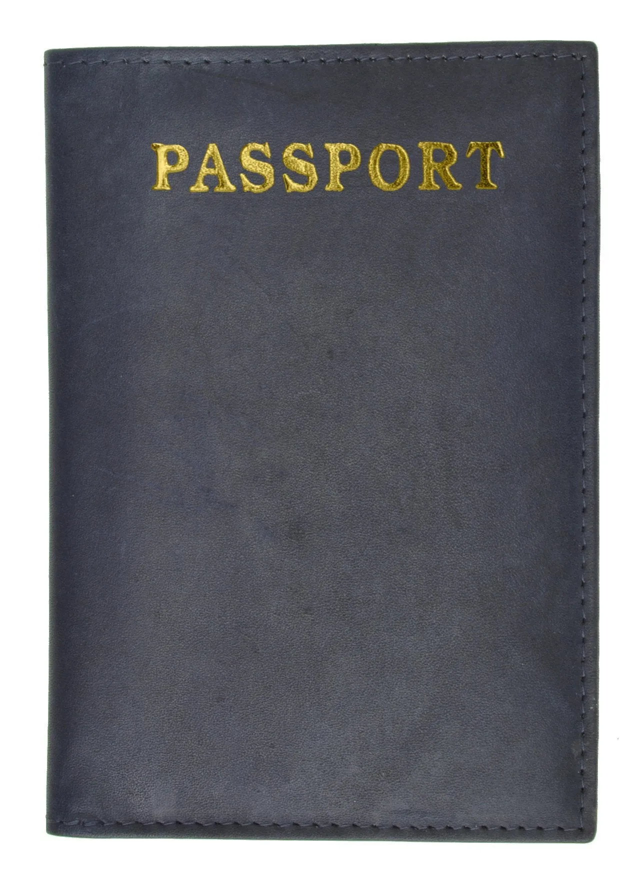 Leather Passport wallet with Card holder 601 CF IMPRINT