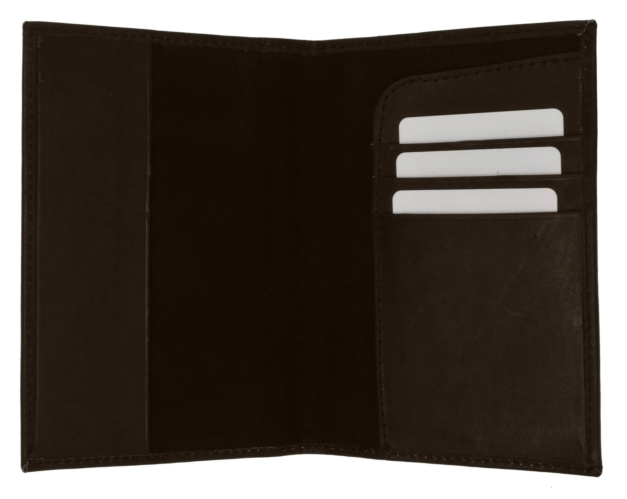 Leather Passport wallet with Card holder 601 CF IMPRINT