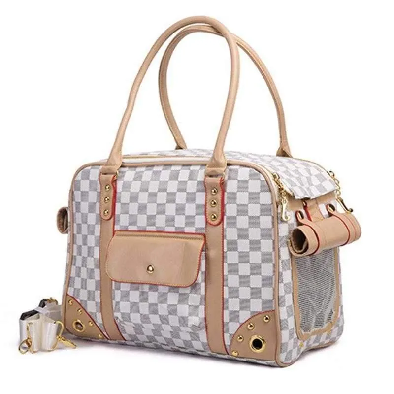 Luxe Checker Dog Carrier