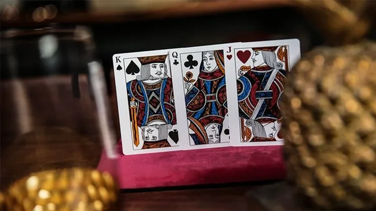 Luxury Sword T - Red Playing Cards by TCC