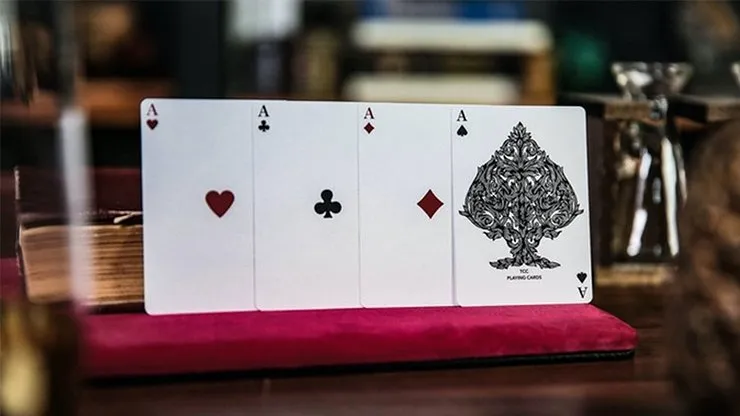 Luxury Sword T - Red Playing Cards by TCC