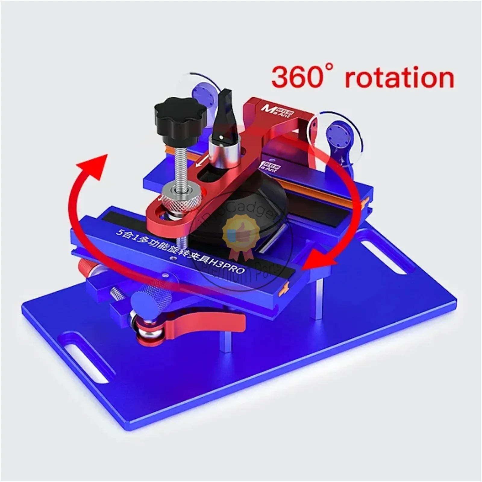 MaAnt H3 Pro 5 in 1 Muti-function Ratary Jig Free Heating Screen Fixture Separation for iPhone Android Phones Repair Tool