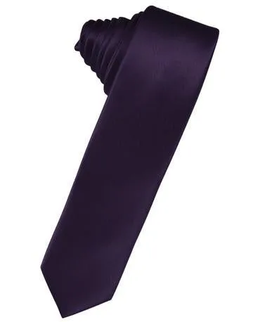 Marine Luxury Satin Skinny Necktie