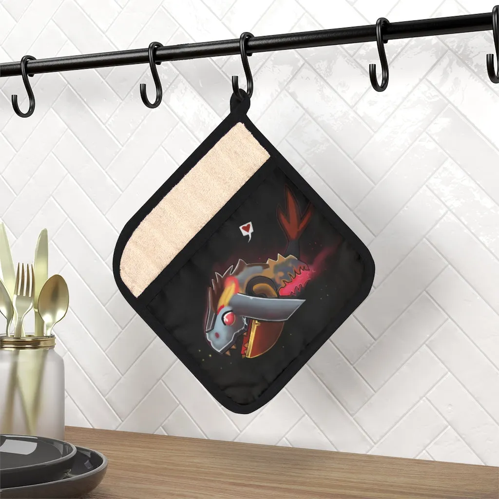 Mecha Whale Strider Pot Holder with Pocket