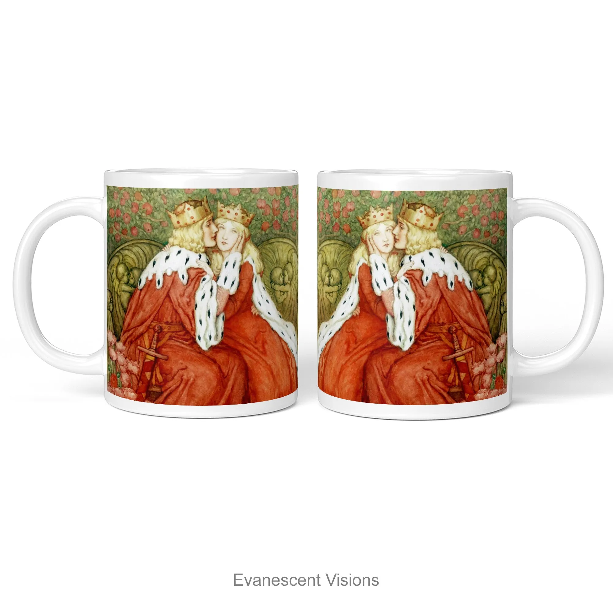 Medieval Lovers Artistic Personalised Love Mug