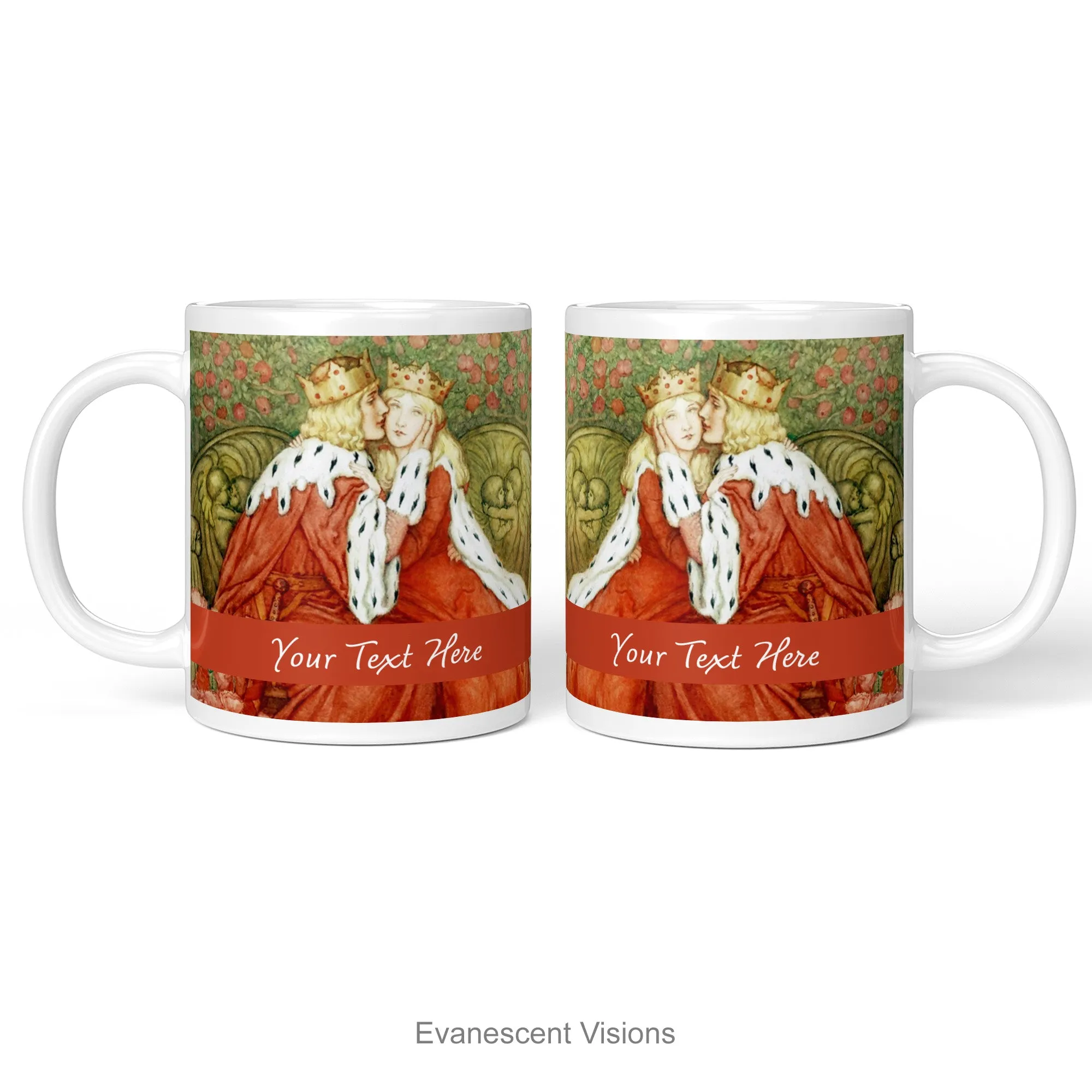 Medieval Lovers Artistic Personalised Love Mug