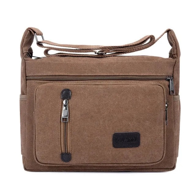 Men Single Shoulder Bag Canvas Handbag