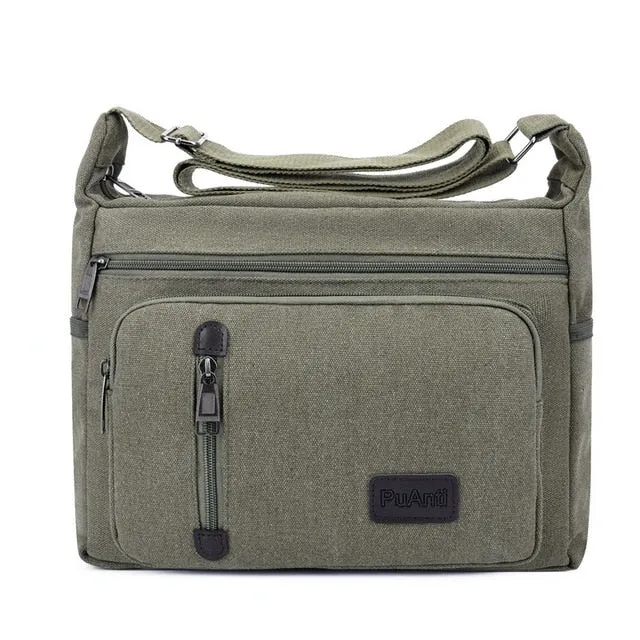 Men Single Shoulder Bag Canvas Handbag