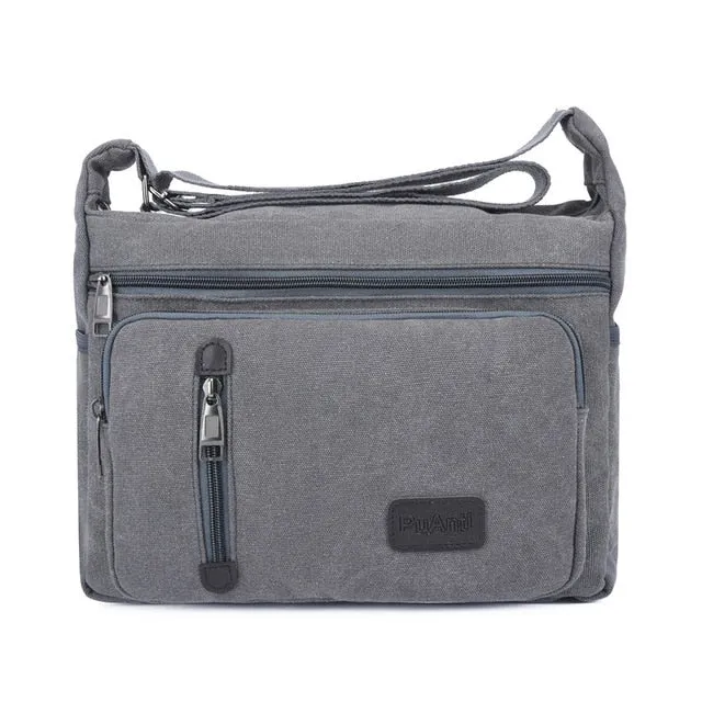 Men Single Shoulder Bag Canvas Handbag