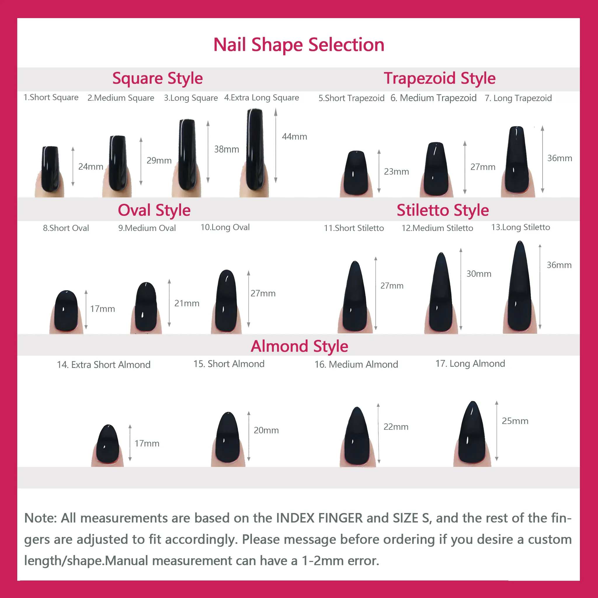 Midnight Mystique Custom Press On Nails | 3D Nails | Extra Short Almond Nail | Handmade Nails, Reusable nails, Fake Nails, Gel Nails