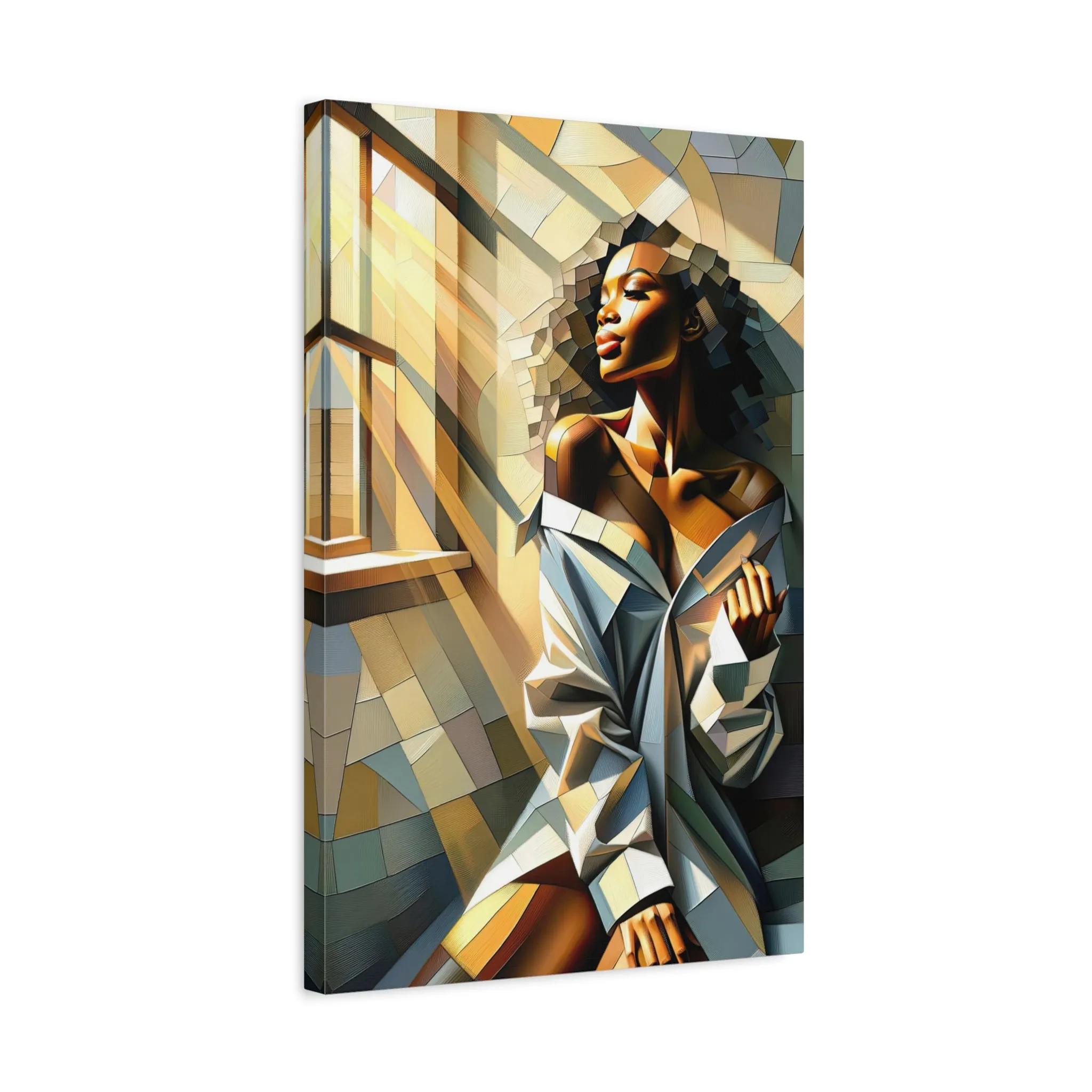 Morning Beauty: Cubist Wall Art - canvas