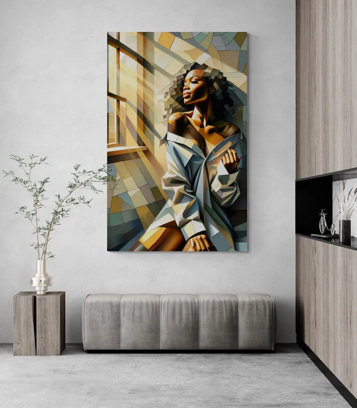 Morning Beauty: Cubist Wall Art - canvas