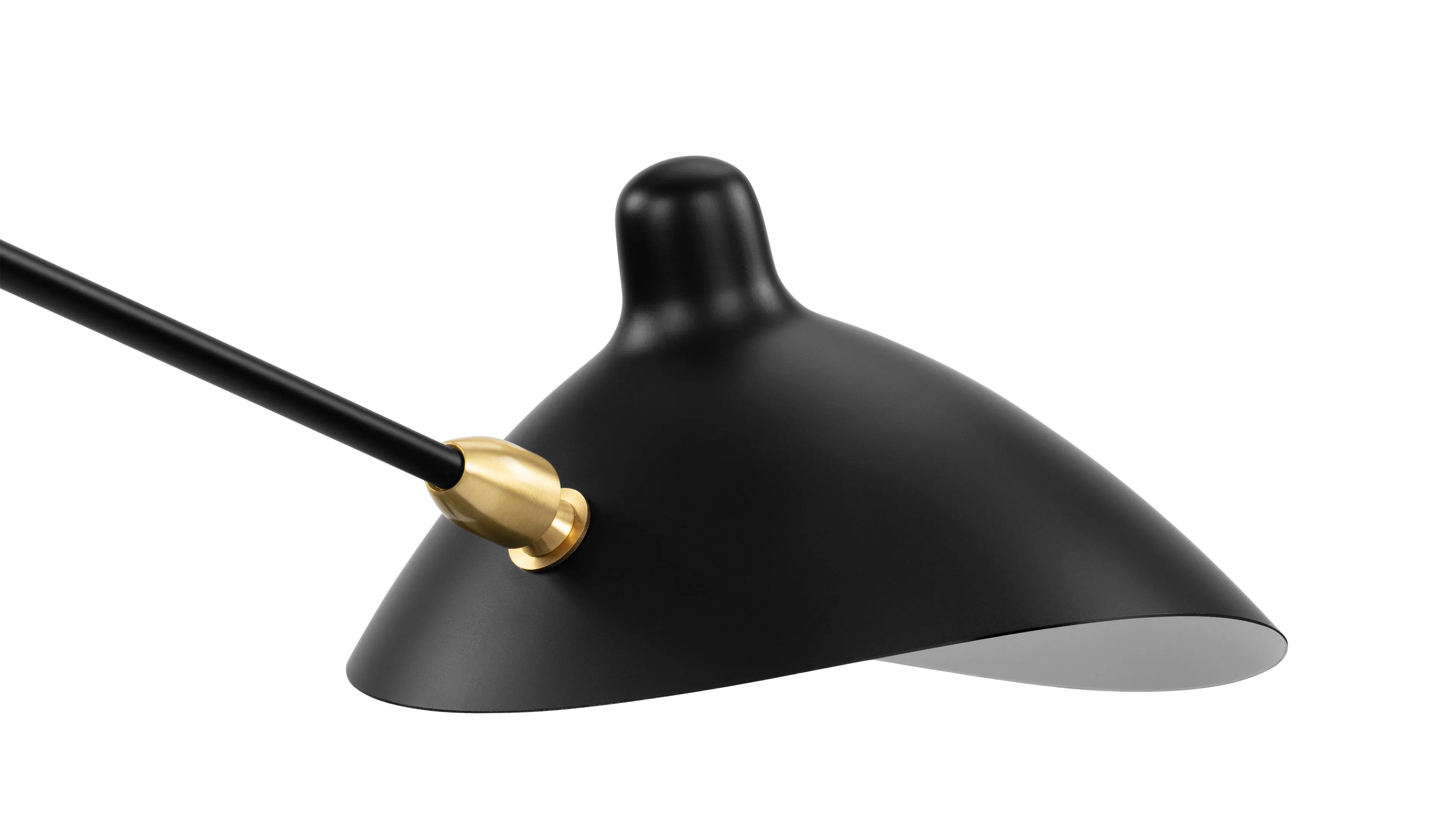 Mouille Ceiling - Mouille Two Arm Ceiling Light, Black