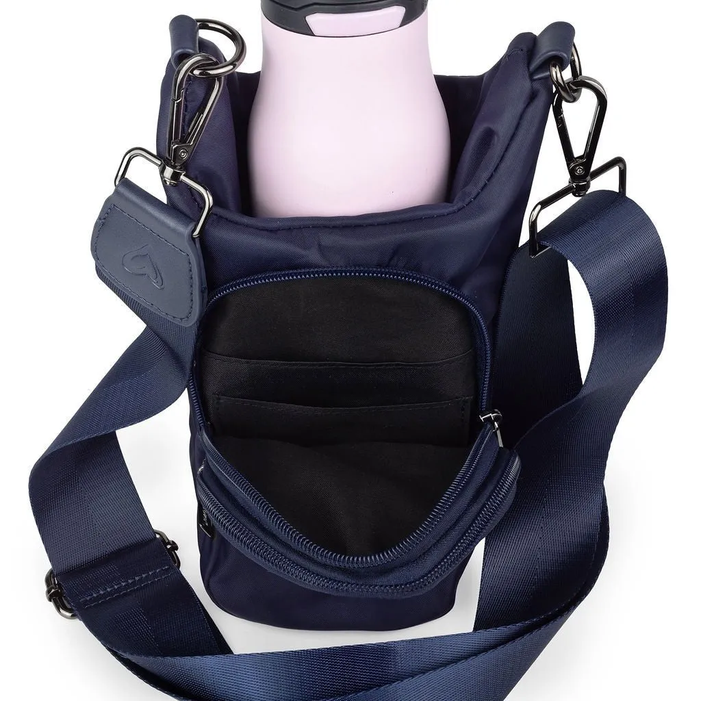 NEW: Hipster H2O Crossbody Bag - Matte Navy (Nylon)