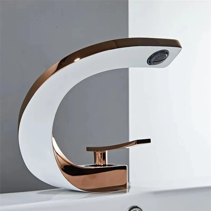 Nordic Arch Artistic Deck Mounted Faucet