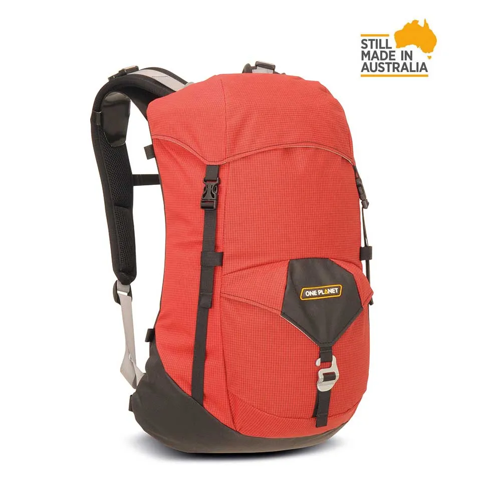 One Planet Zipless Hiking Daypack - Red/Black