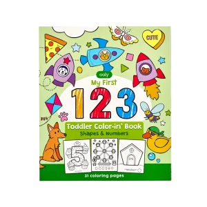 Ooly Color-In' Book Toddler - My First 123