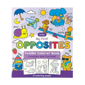 Ooly Color-In' Book Toddler - My First Opposites