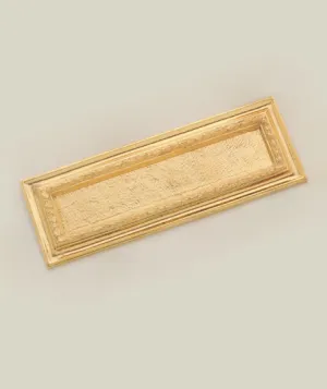 Ornate Letter Plate (Gold Plated)