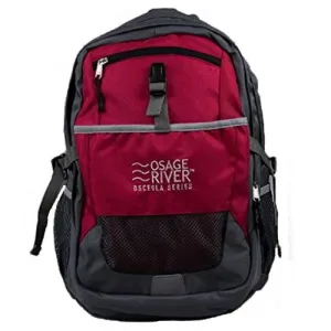 Osage River Osceola Series Daypack - Red/Gray