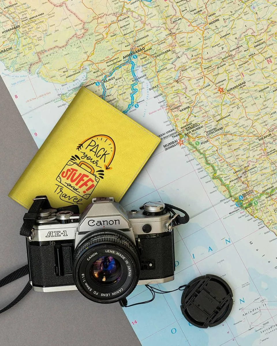 Pack your stuff traveler passport cover