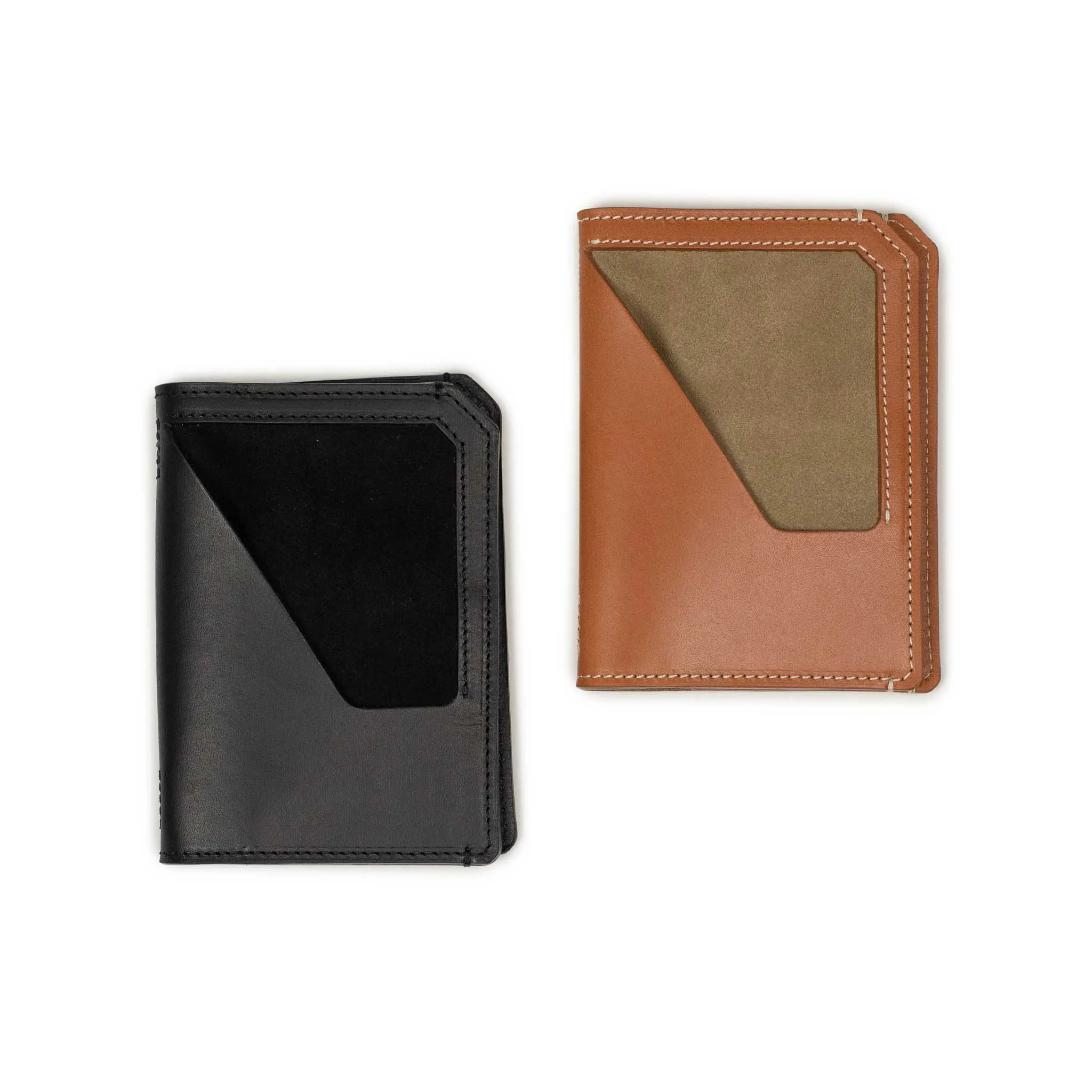 Papa passport wallet in tan veg tanned leather