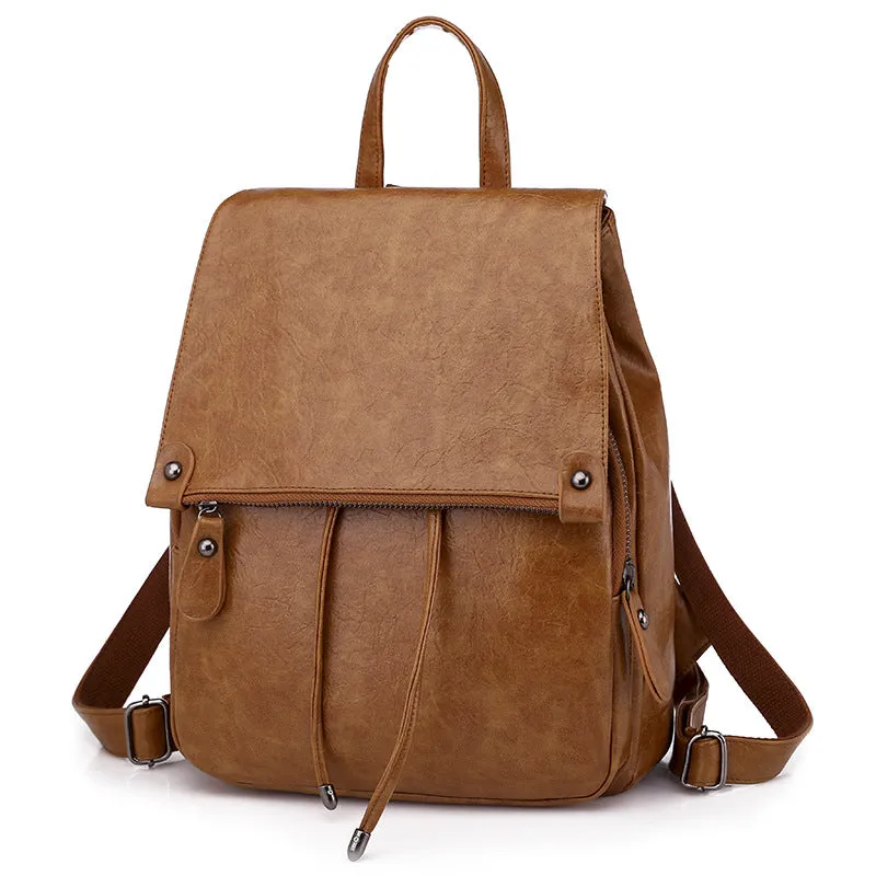 Paziye Retro Fashion PU Backpack