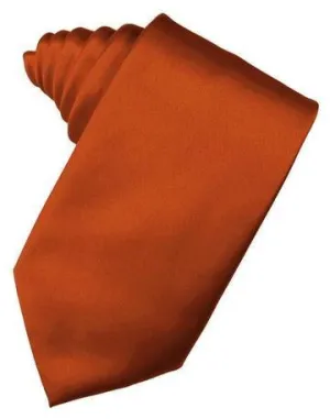 Persimmon Luxury Satin Necktie