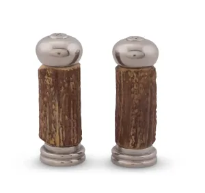 Pewter and Antler Salt & Pepper Set