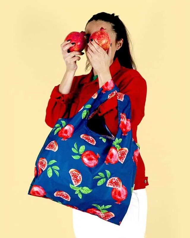 Pomegranate Reusable Shopping Bag Made From 100% Recycled Plastic Bottles