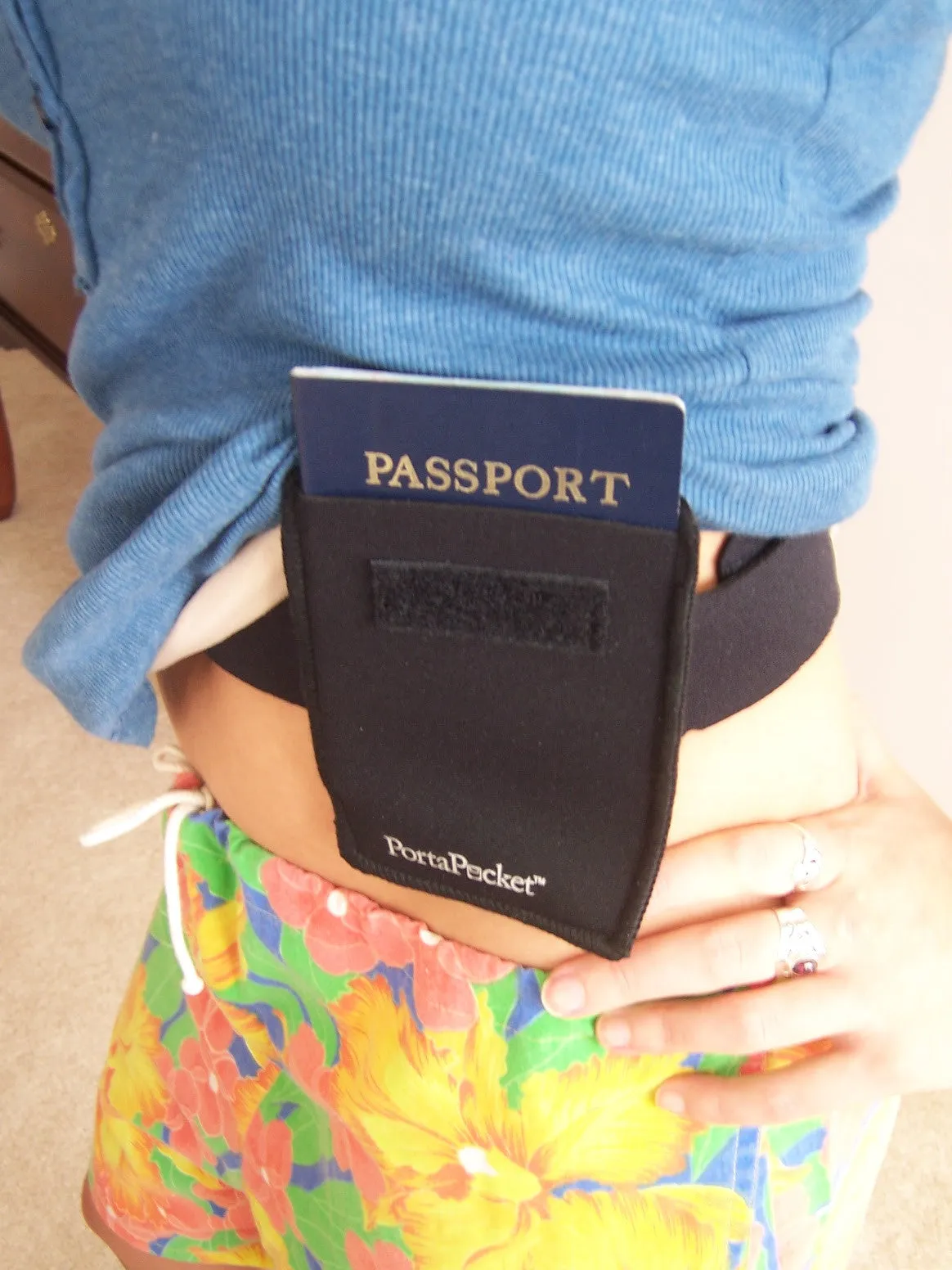 PortaPocket Waist Belt & Pocket Kit - Hands-Free Way to Wear Your Passport or Cell