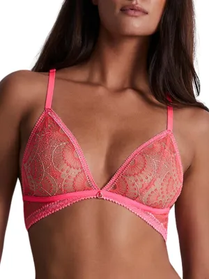 Pure Vibration Triangle Bralette - Pink Flash