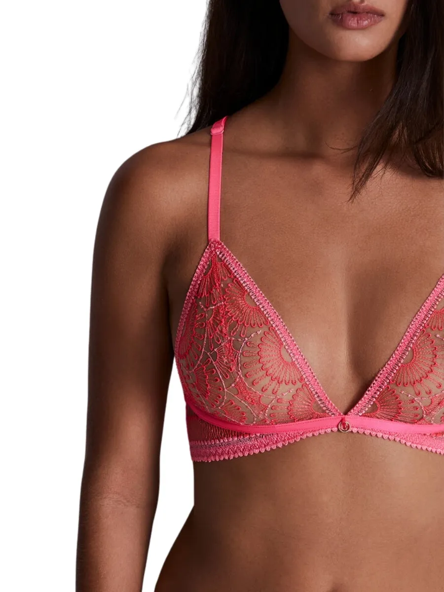 Pure Vibration Triangle Bralette - Pink Flash