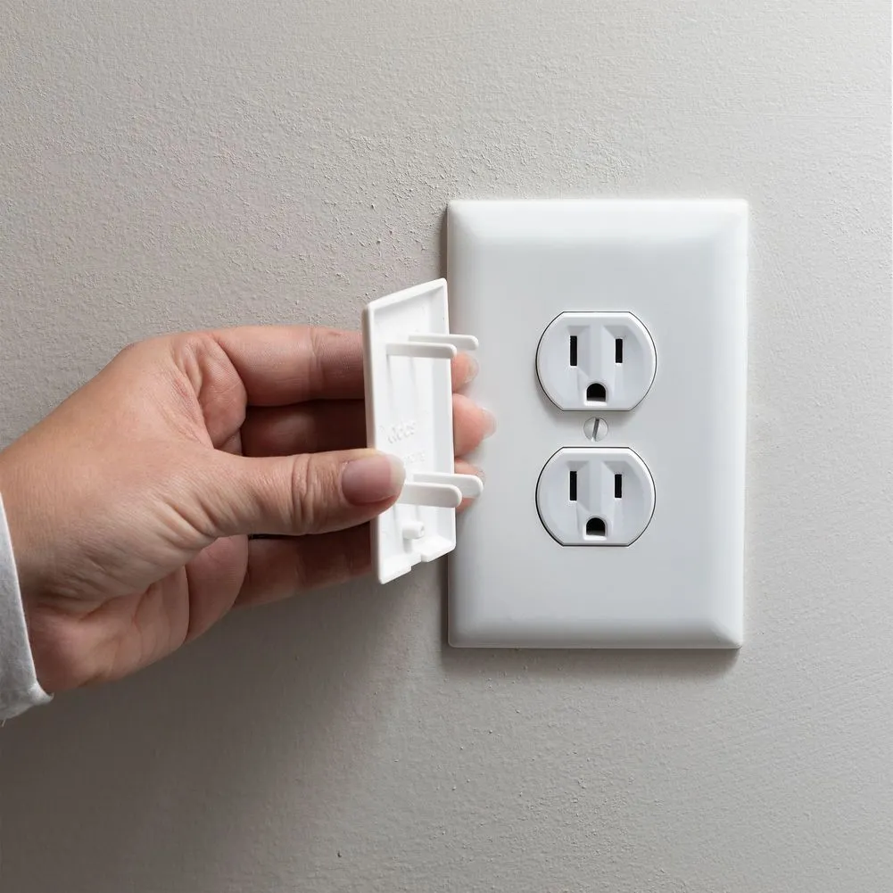 Qdos Double Outlet Plug - White Stay Put 6 Pack