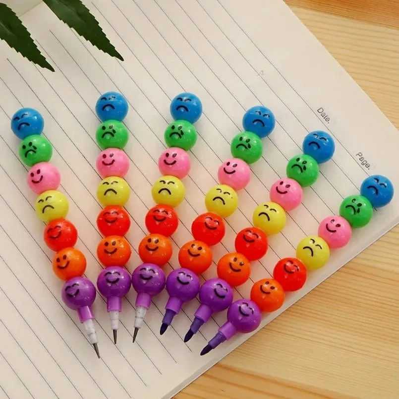 Rainbow Coin Pencil   Cryon (2 Pencils   2 Cryons)