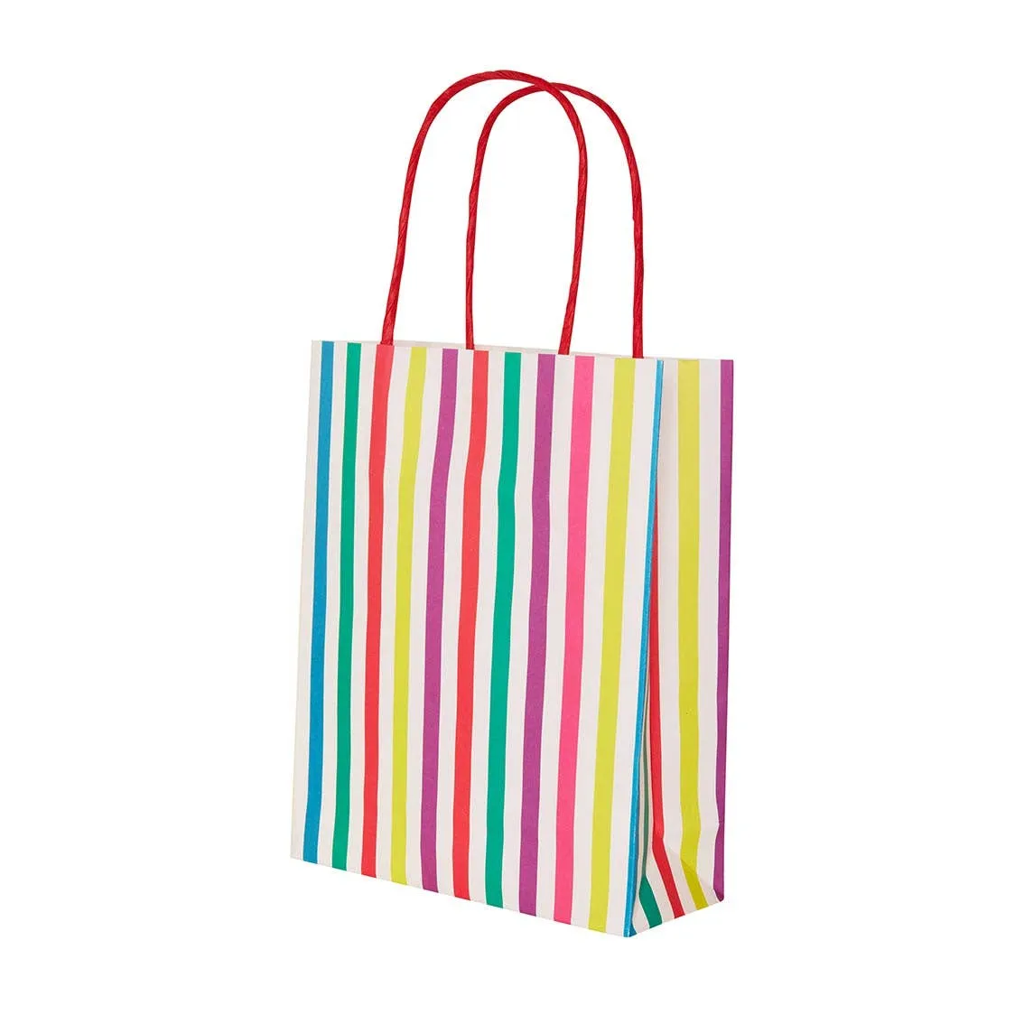 Rainbow Striped Goodie Bags 8 Pk.