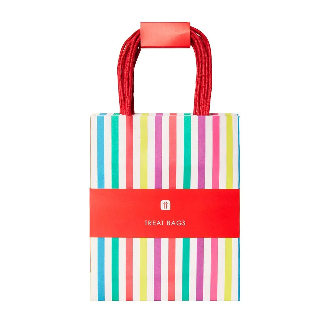 Rainbow Striped Goodie Bags 8 Pk.