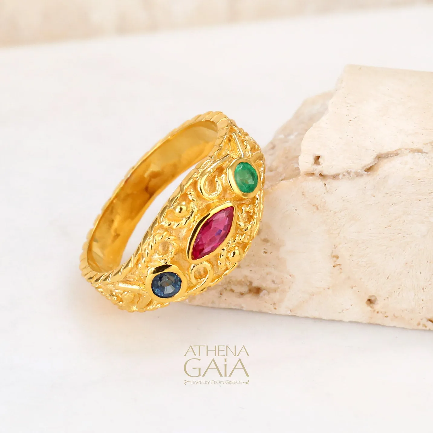 Regal Byzantine Antique Ring