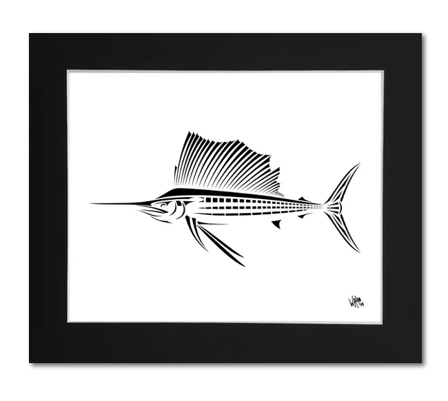 Regal Sailfish Art Print