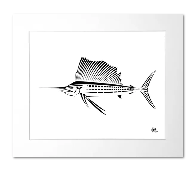 Regal Sailfish Art Print